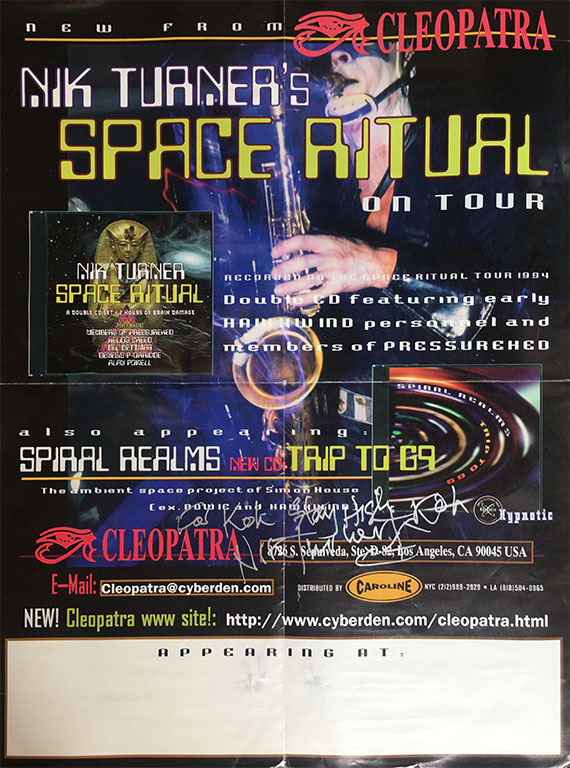 Nik Turner's Space Ritual on Tour poster