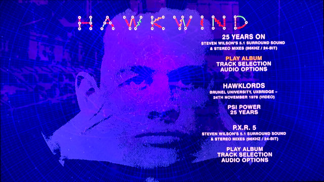 Hawkwind Days Of The Underground Blu-ray top menu